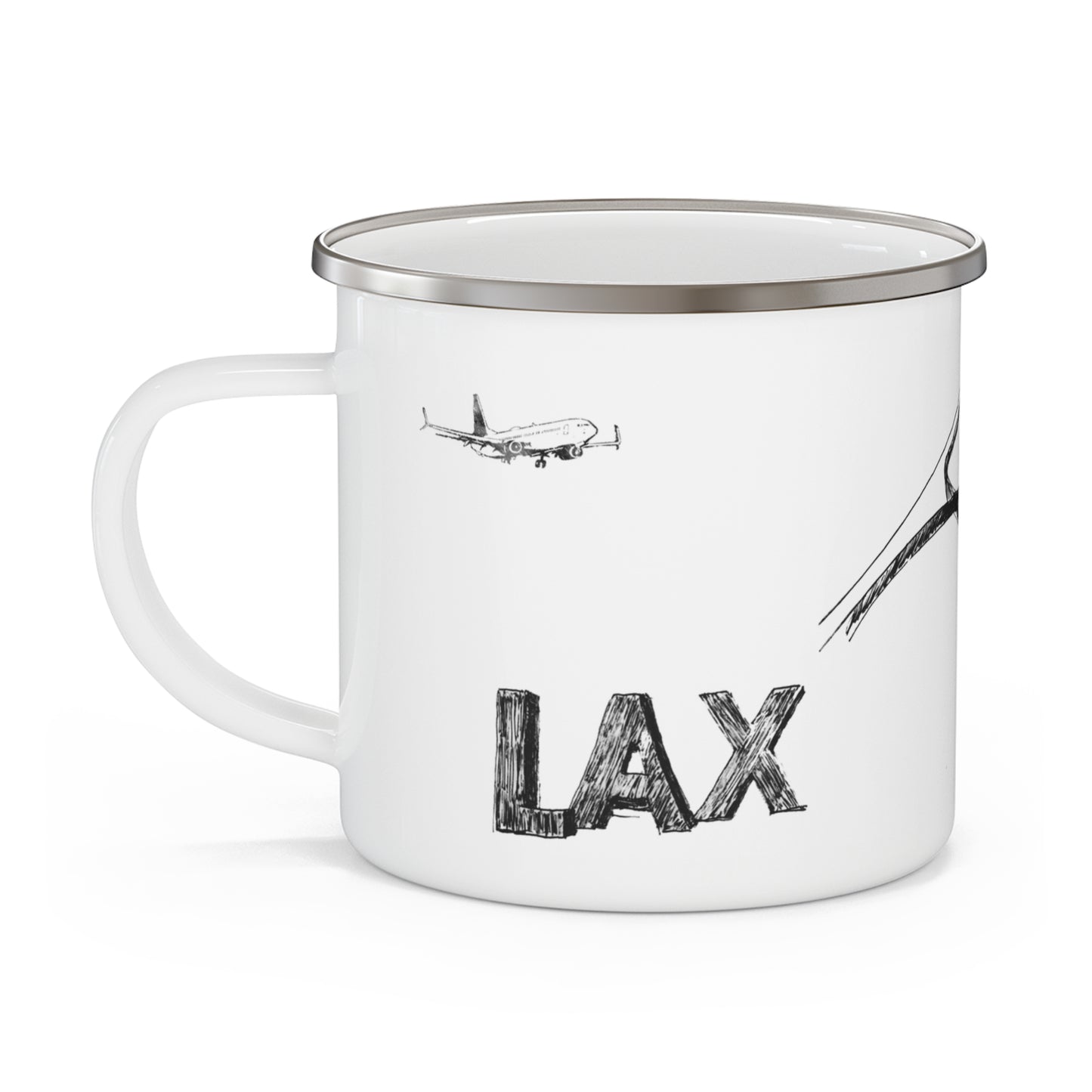 LAX - 12oz Enamel Mug