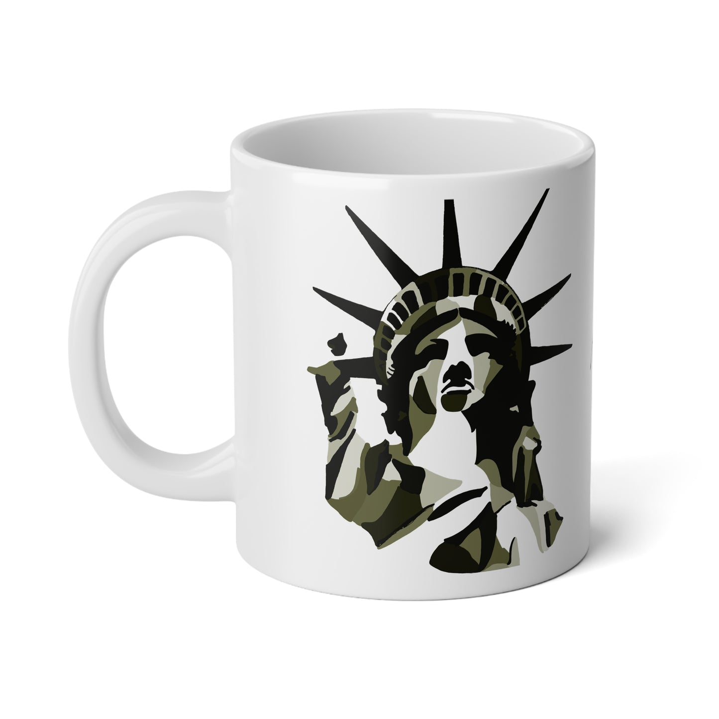 LIBERTY - Cammo - White Ceramic Mug - 20oz