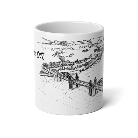 FLORENCE, OR - White Ceramic Mug - 20oz
