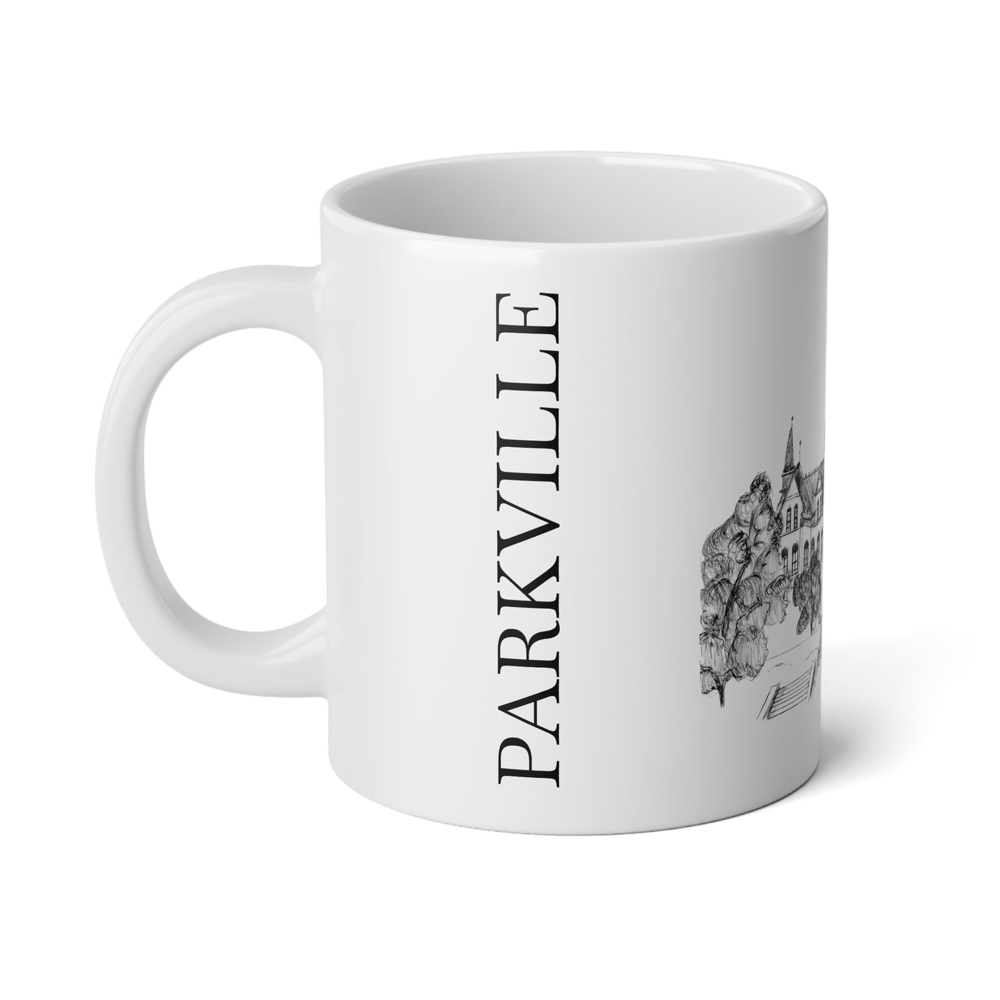 PARKVILLE, MO - White Ceramic Mug - 20oz