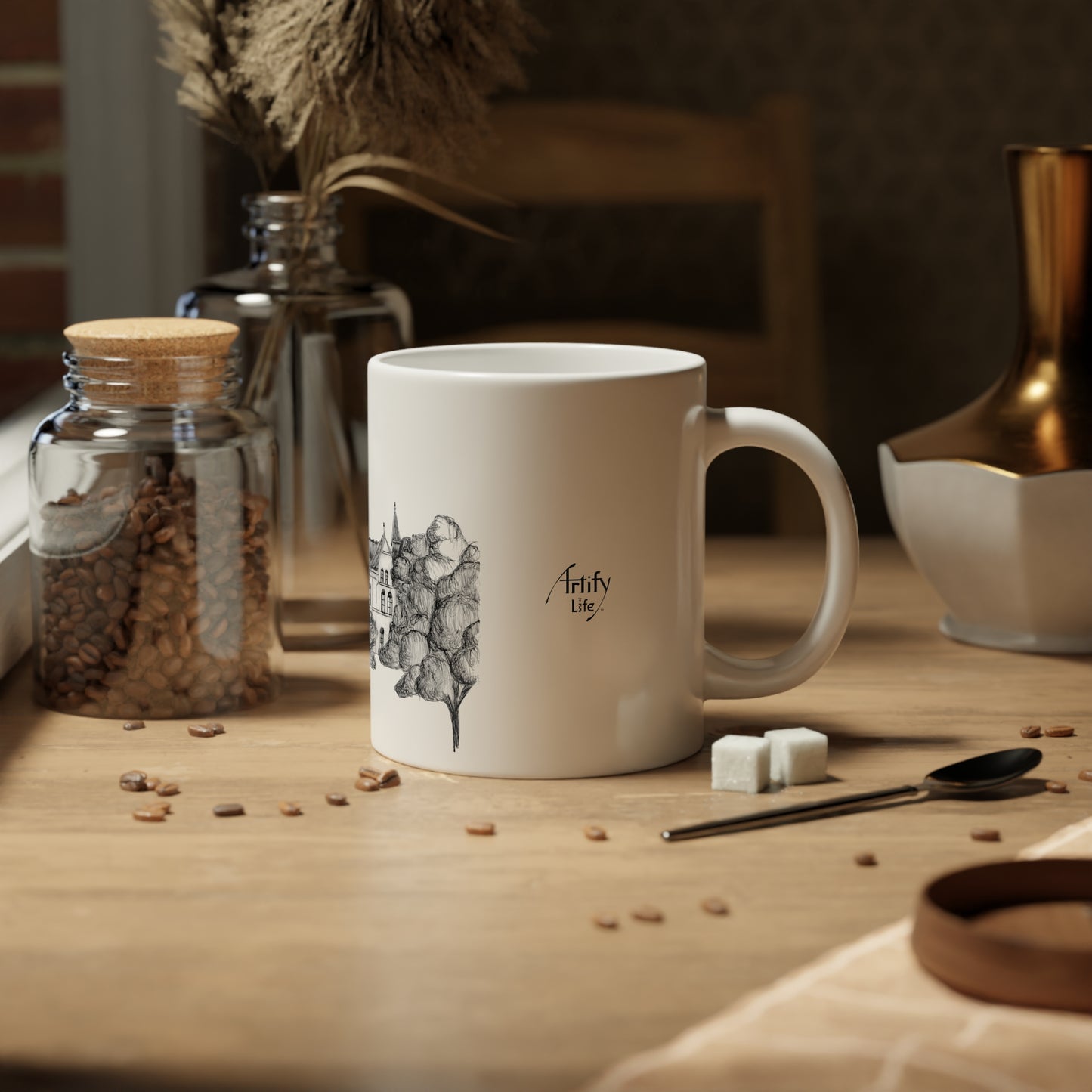 PARKVILLE, MO - White Ceramic Mug - 20oz