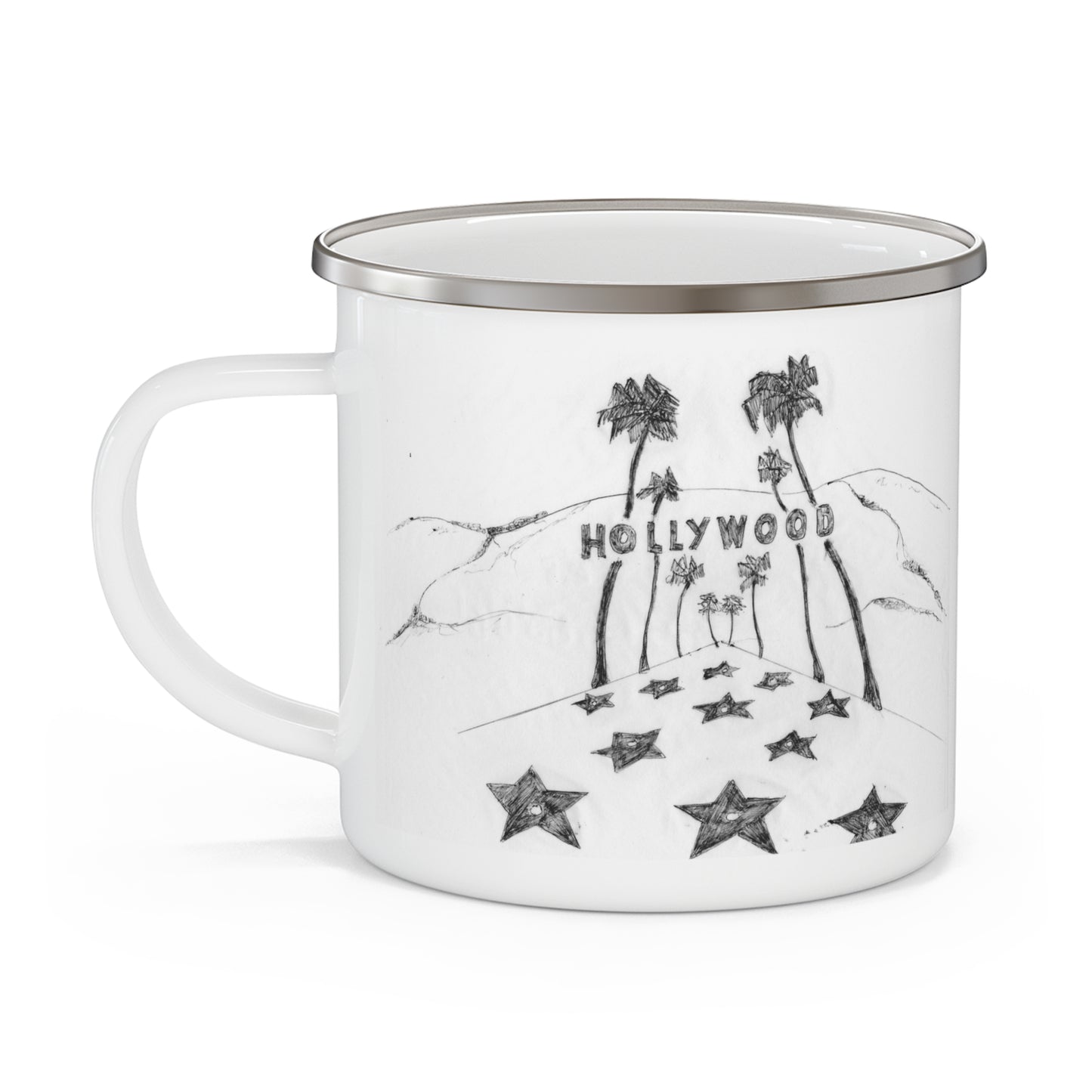 LOS ANGELES - HOLLYWOOD - 12oz Enamel Mug