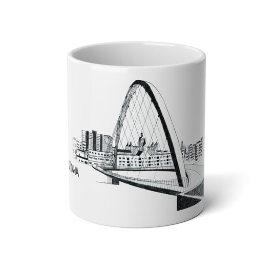 DES MOINES, IA - White Ceramic Mug - 20oz