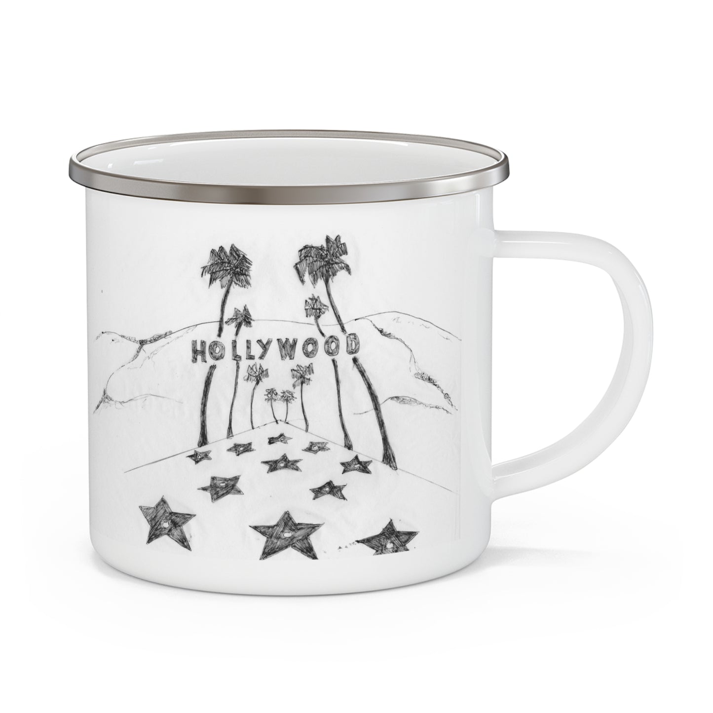 LOS ANGELES - HOLLYWOOD - 12oz Enamel Mug