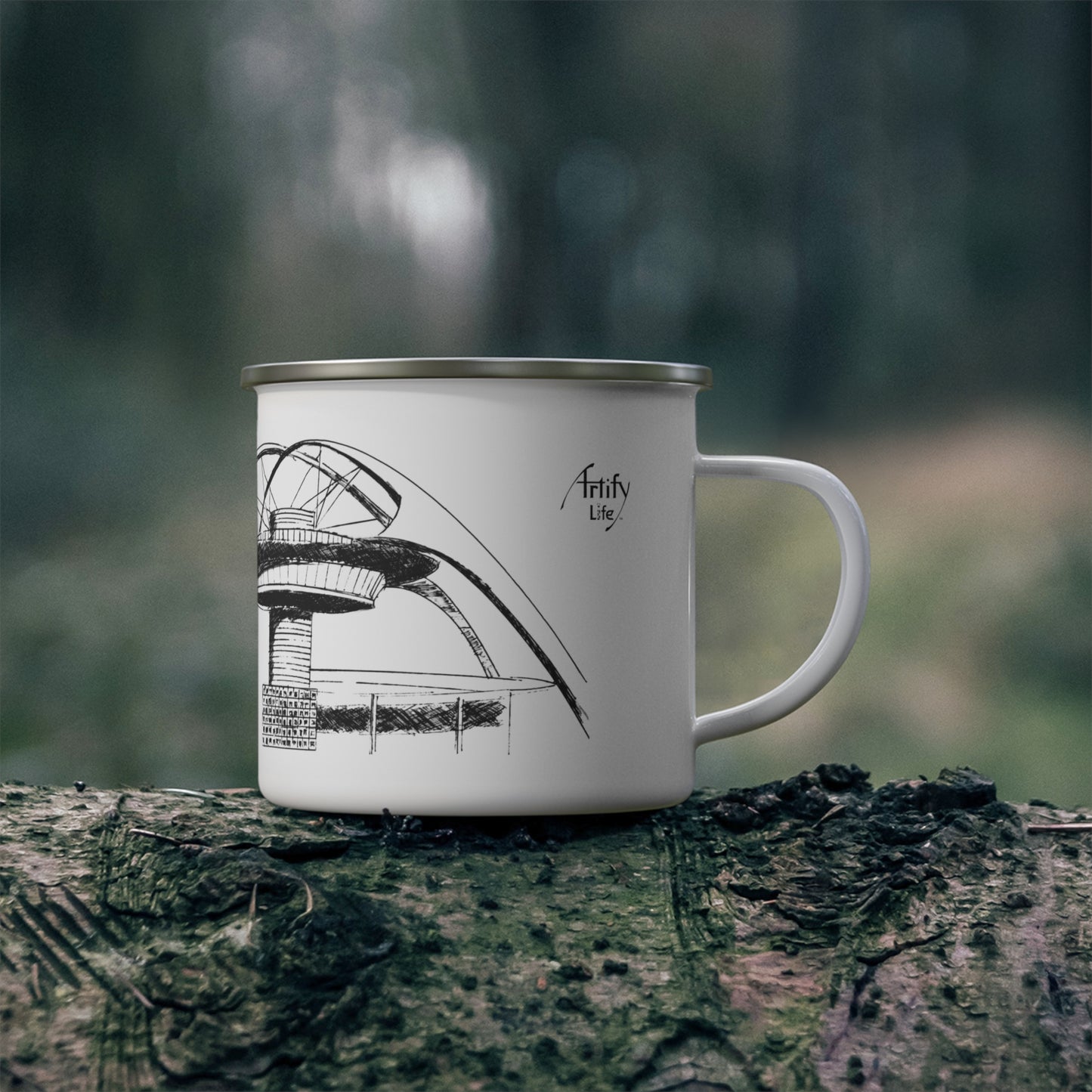 LAX - 12oz Enamel Mug