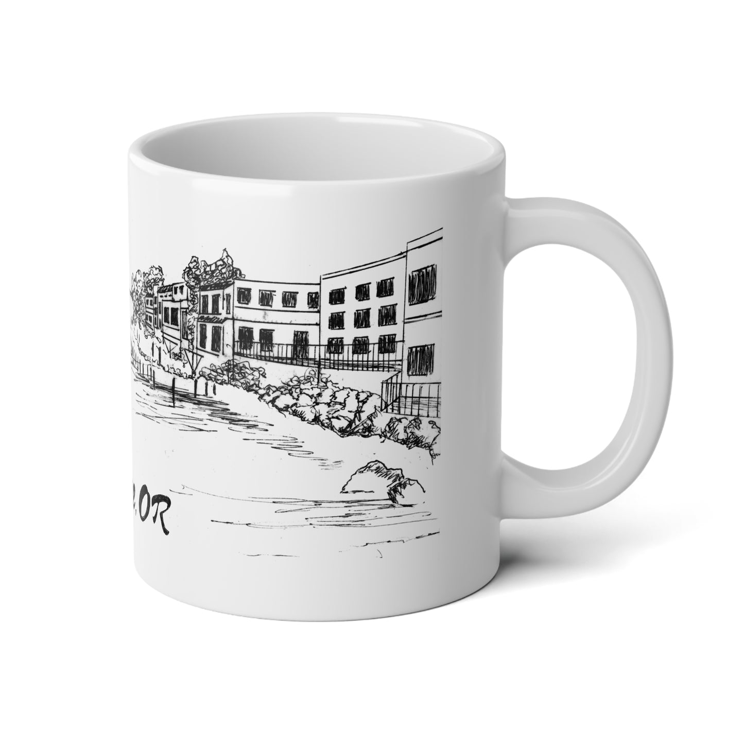 FLORENCE, OR - Pier - White Ceramic Mug - 20oz
