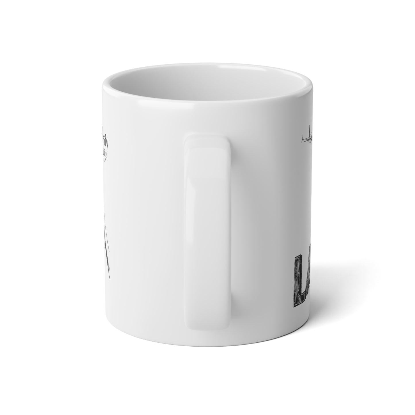 LAX - White Ceramic Mug - 20oz with ORCA Coating