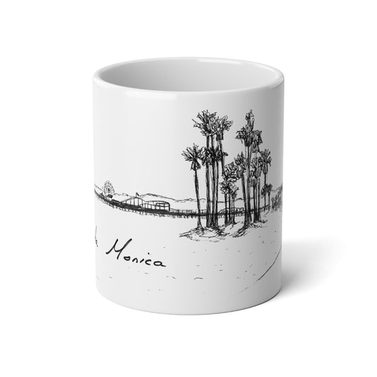 SANTA MONICA - Bike Path - White Ceramic Mug - 20oz