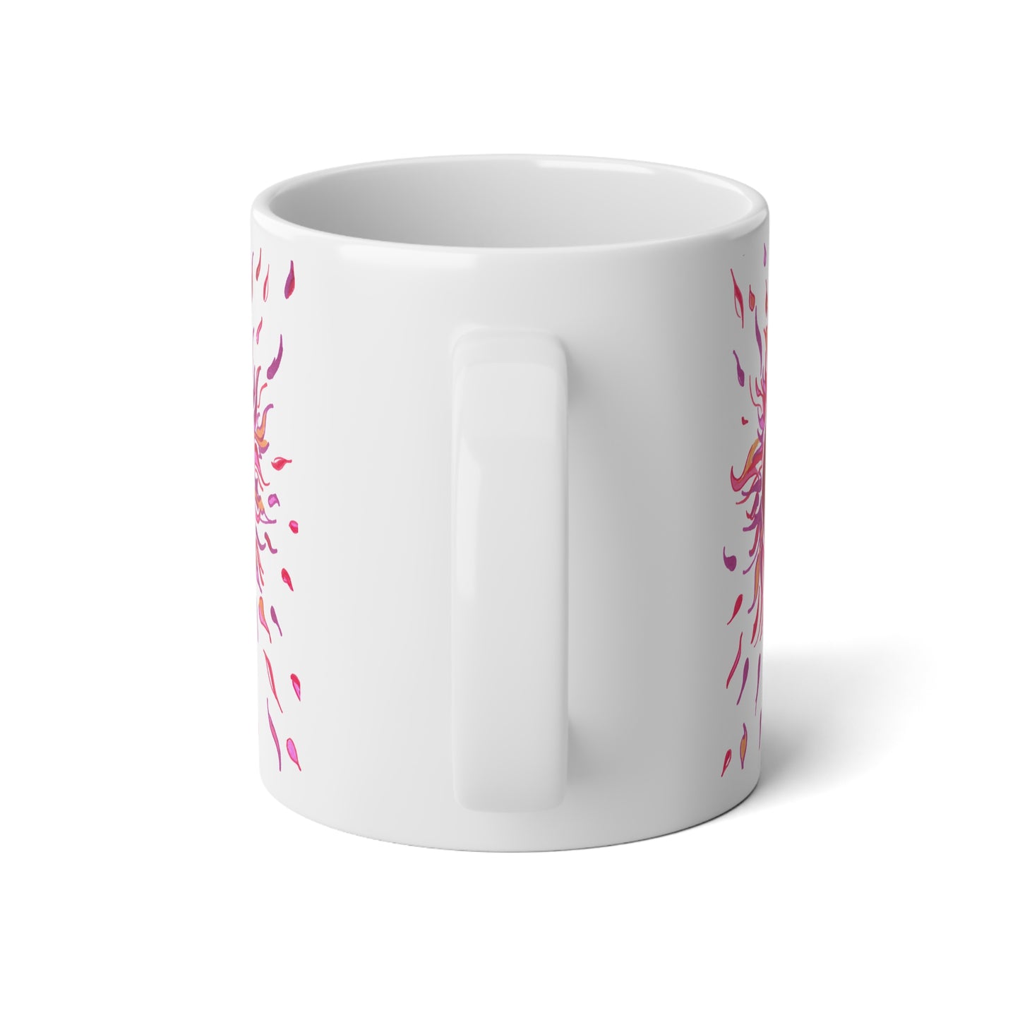 HEARTS on FIRE - White Ceramic Mug - 20oz