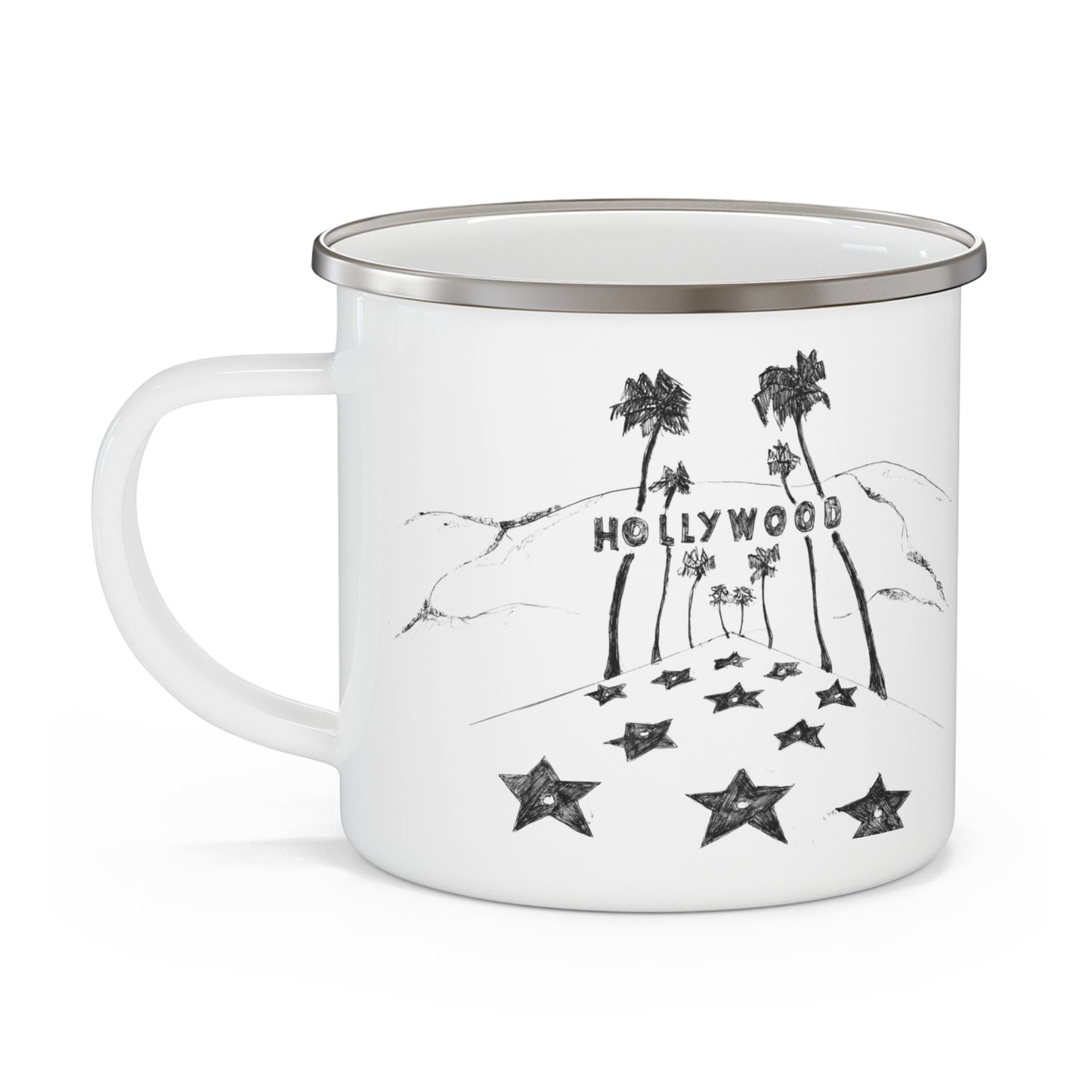 LOS ANGELES - HOLLYWOOD - 12oz Enamel Mug