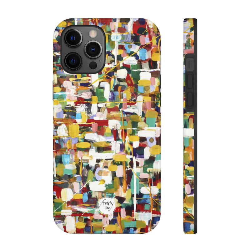 CONNECTION Multi-Color Phone Case featuring original art by Artify Life